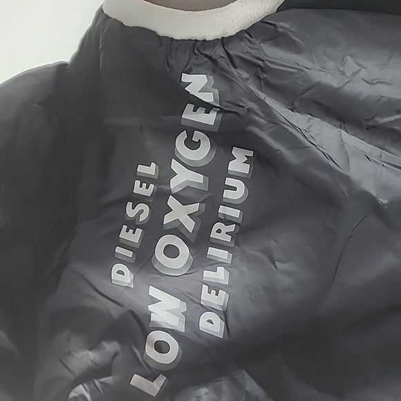 Vintage Diesel Reversible Hooded Fleece Nylon Vest - Picture 7 of 9